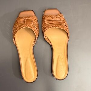 STAUD Women's Brown Woven Sandals